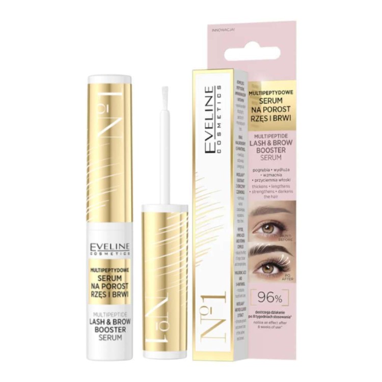 EVELINE Multipeptide lash & brow booster serum, 4ml