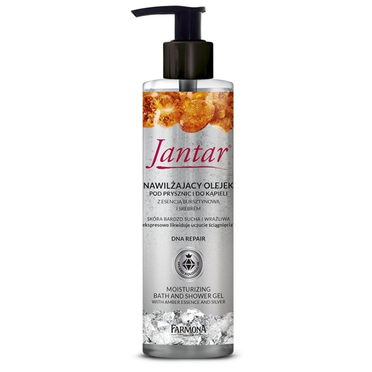 FARMONA JANTAR Moisturizing bath and shower gel with amber essence and SILVER, 400ml