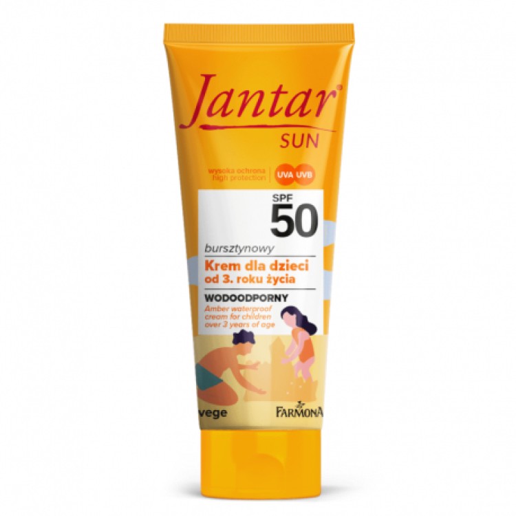 FARMONA JANTAR SUN, AMBER WATERPROOF CREAM FOR CHILDREN (from 3 years of age) SPF 50, 50ml