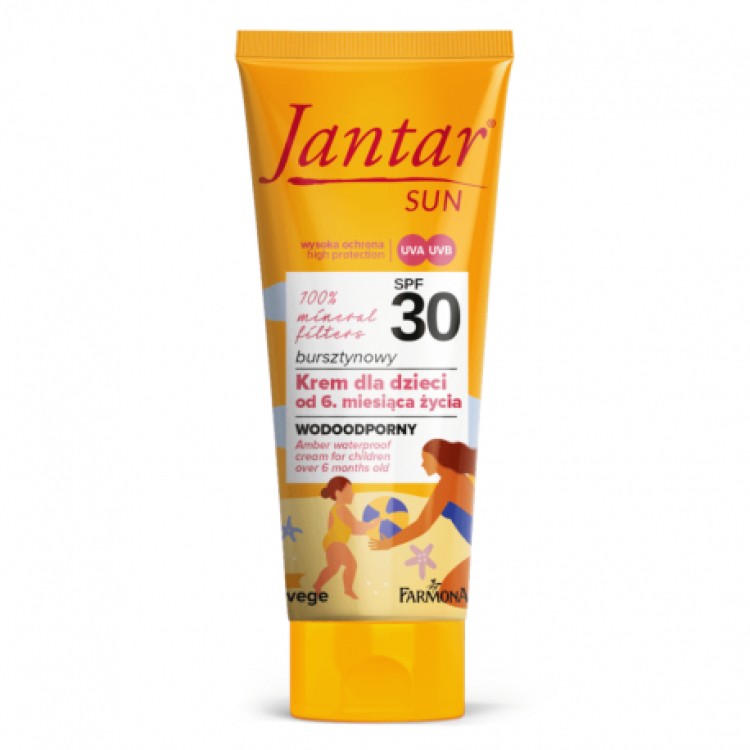 FARMONA JANTAR SUN, AMBER WATERPROOF CREAM FOR CHILDREN (from 6 months) SPF 30, 50ml