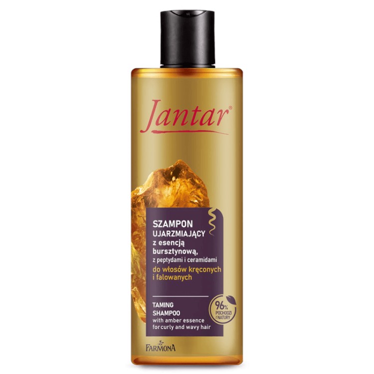 FARMONA Jantar Taming shampoo for curly and wavy hair with amber essence, peptides and ceramides, 300 ml