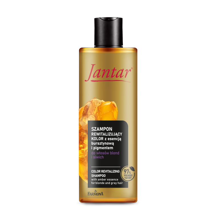 FARMONA JANTAR COLOR REVITALIZING SHAMPOO WITH AMBER ESSENCE AND PIGMENT FOR BLONDE AND GRAY HAIR 300ml