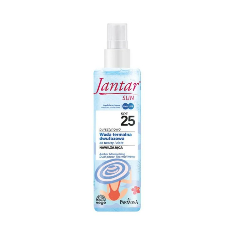 Famona JANTAR SUN Amber moisturizing dual-phase thermal water SPF 25 200ml