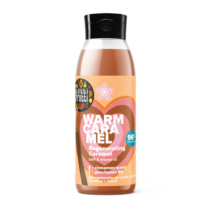 TUTTI FRUTTI Regenerating Bath Oil Caramel & Cinnamon 400ml