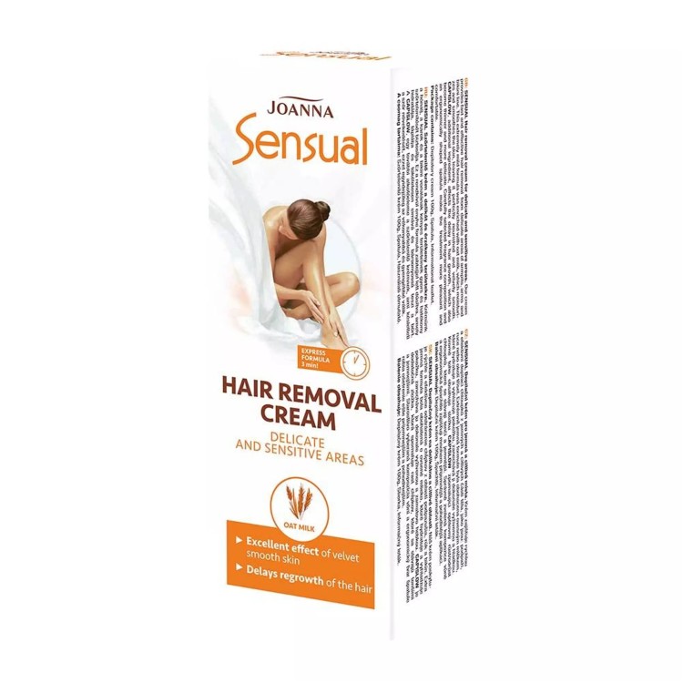 Joanna SENSUAL Depilatory Cream for Sensitive Areas with Oat Milk 100g