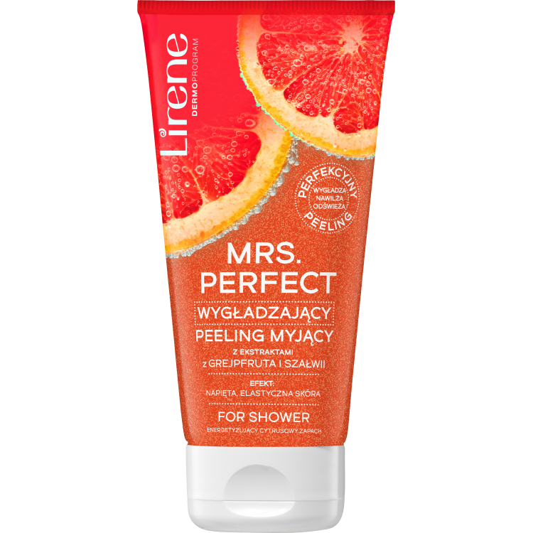 Lirene MRS. PERFECT Smoothing body scrub with grapefruit and sage extracts for shower 175g