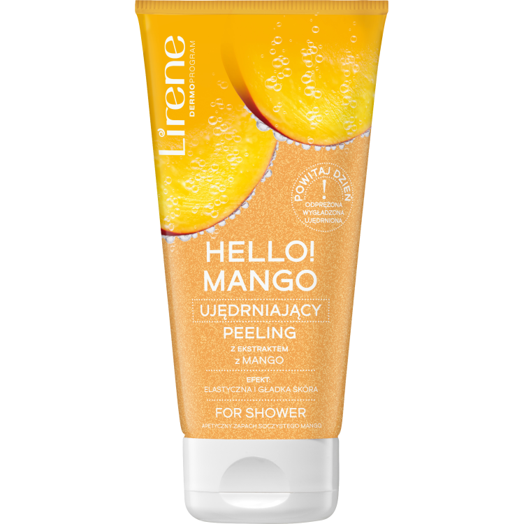 Lirene HELLO MANGO! Firming body scrub with mango extract for shower 175g