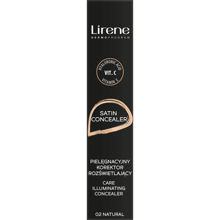 Lirene MAKE UP SATIN CONCEALER Brightening concealer 02 NATURAL 10ml