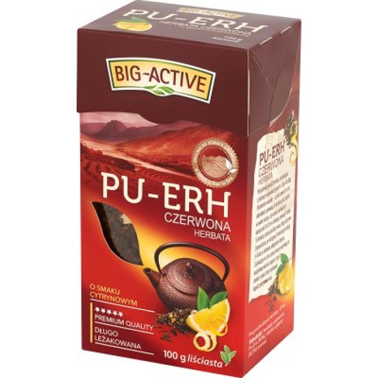 HERBAPOL BIG ACTIVE PU-ERH RED TEA WITH LEMON  100G