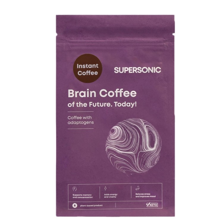 SUPERSONIC BRAIN COFFEE INSTANT WITH ADAPTOGENS  180G