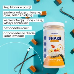 SUPERSONIC Protein shake caramel and cream flavour without Lactose 560 g (16 servings)