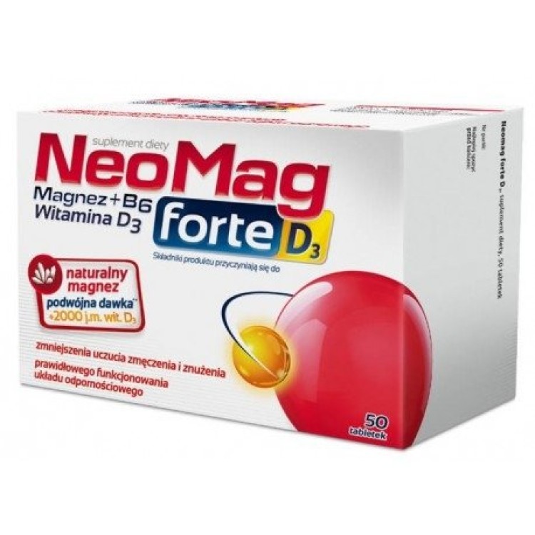 Aflofarm NEOMAGA FORTE D3 50 TABL