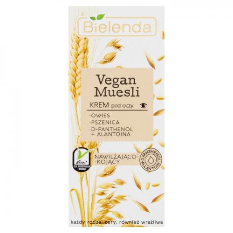 Bielenda, Vegan Muesli, Moisturizing and soothing eye cream, 15ml EXP:01.2025