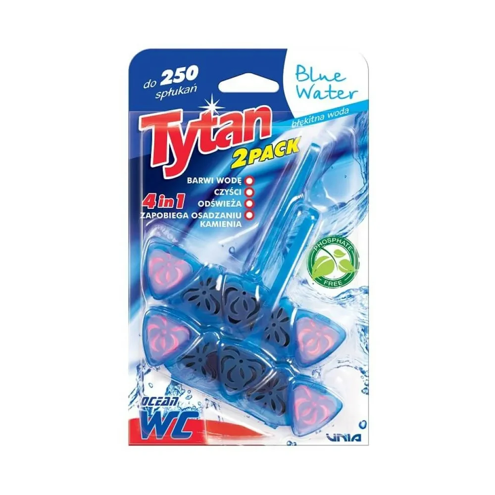 Tytan WC Block Blue Water 4 in 1 2 x40g