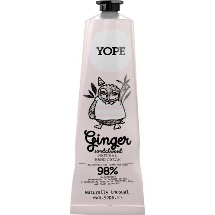 YOPE HAND CREAM GINGER AND SANDALWOOD 100ml